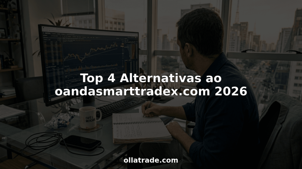 Trader acompanha gráficos em um escritório iluminado pelo sol.